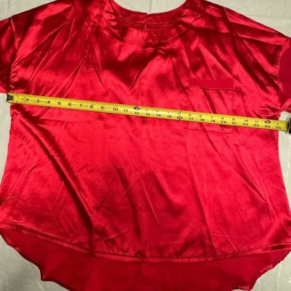 NWOT Pajama Short Set Color Red Size Small - Picture 12 of 12